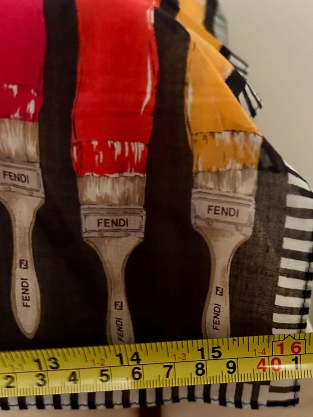 Vintage Fendi Pequin striped tote bag.  Fendi Scarf and Dustbag included - Picture 16 of 16